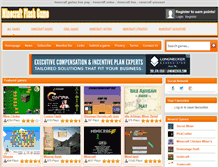 Tablet Screenshot of minecraftflashgame.com